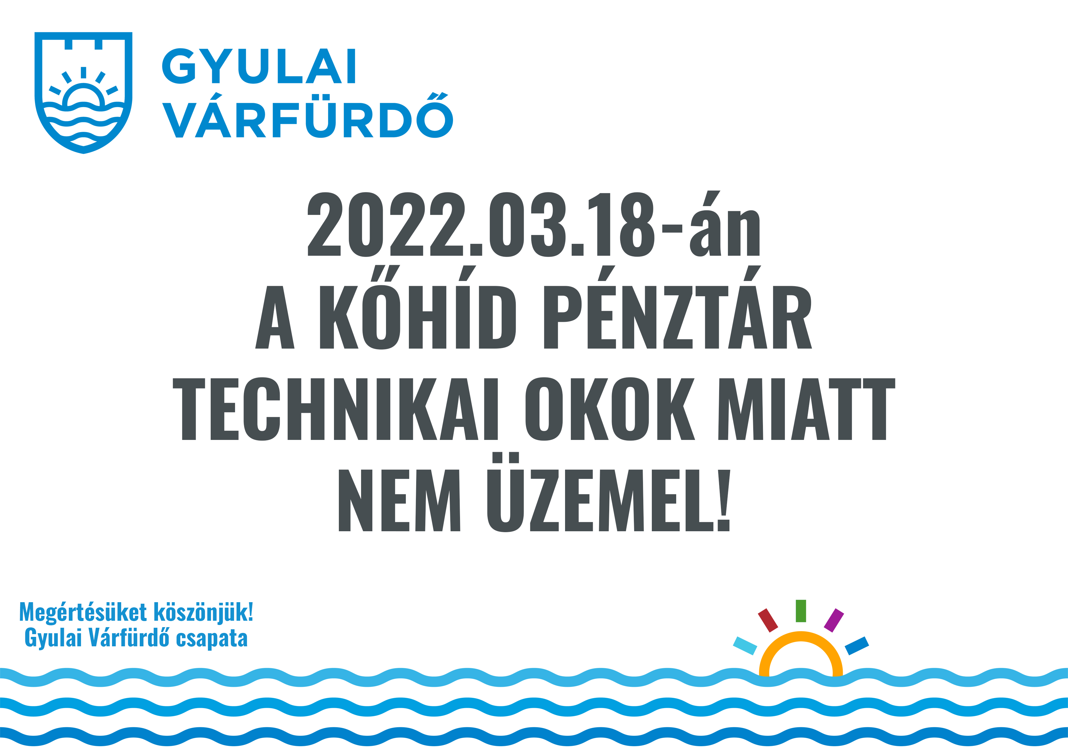 Gyulai Vrfrd - Khd pnztr technikai okok miatt nem zemel